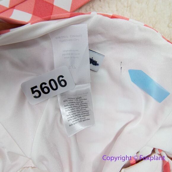 NEW Onia Raquel Barbiecore pink gingham check raquel one‎ piece swimsuit, size S - Picture 14 of 16